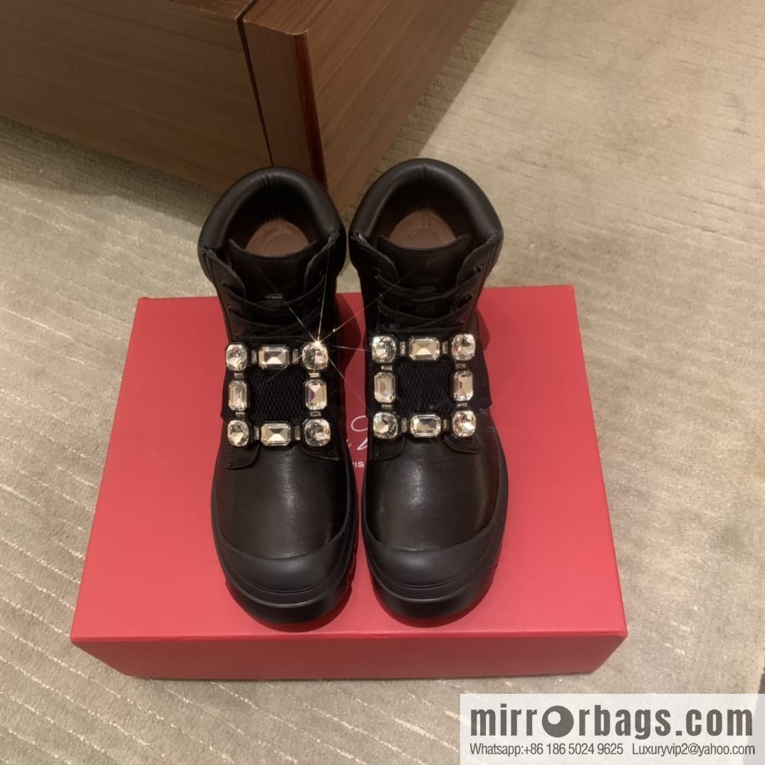 RV Walky Viv Cloud Rhinestone Square Buckle Boots/Boots