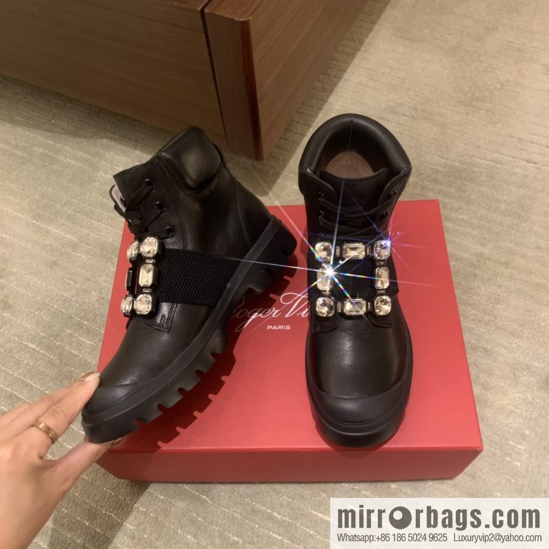 RV Walky Viv Cloud Rhinestone Square Buckle Boots/Boots