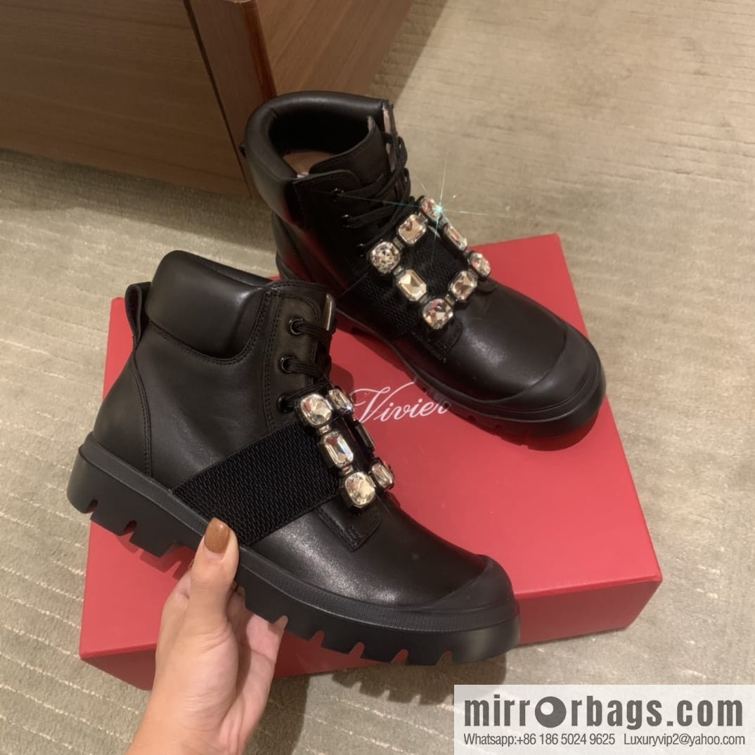 RV Walky Viv Cloud Rhinestone Square Buckle Boots/Boots