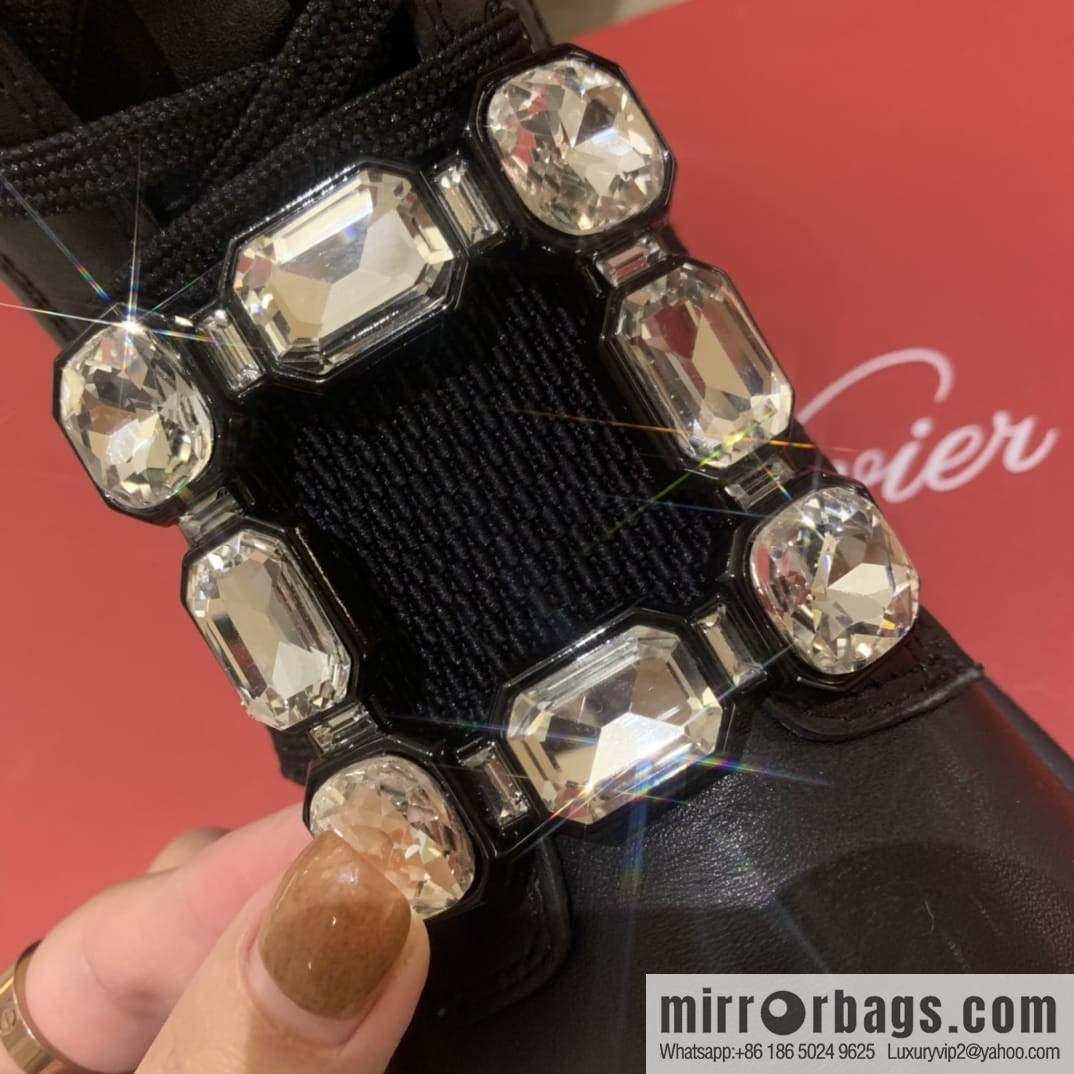 RV Walky Viv Cloud Rhinestone Square Buckle Boots/Boots
