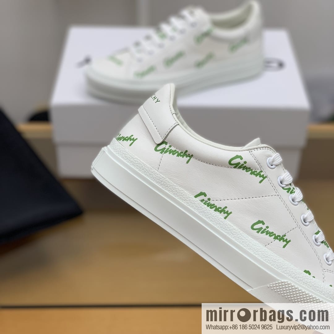 GIVENCHY Givenchy, made of leather, iconic love printed pattern new men's casual shoes