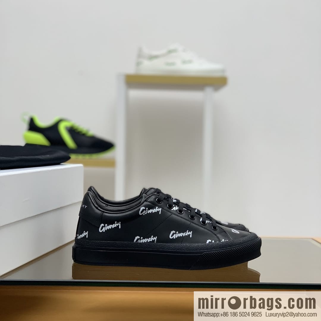 GIVENCHY Givenchy, made of leather, iconic love printed pattern new men's casual shoes