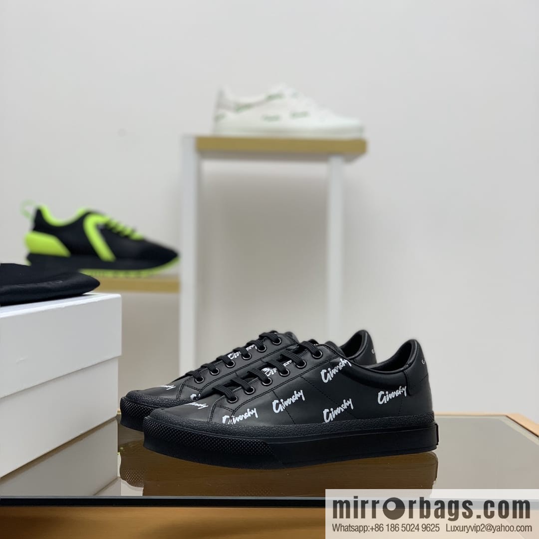 GIVENCHY Givenchy, made of leather, iconic love printed pattern new men's casual shoes