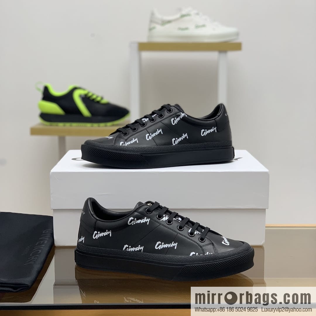 GIVENCHY Givenchy, made of leather, iconic love printed pattern new men's casual shoes