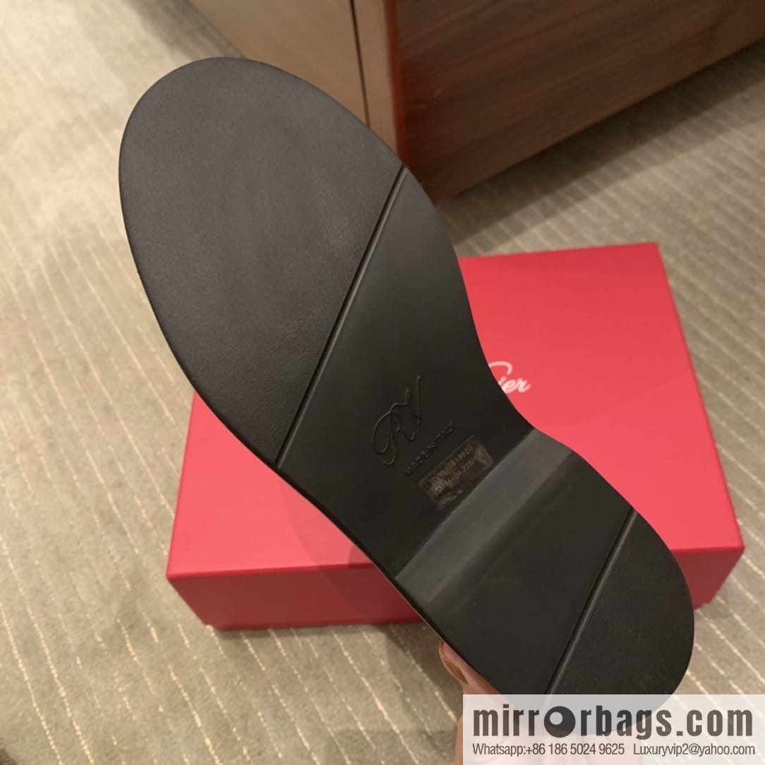 Roger vivier patented leather boots for women