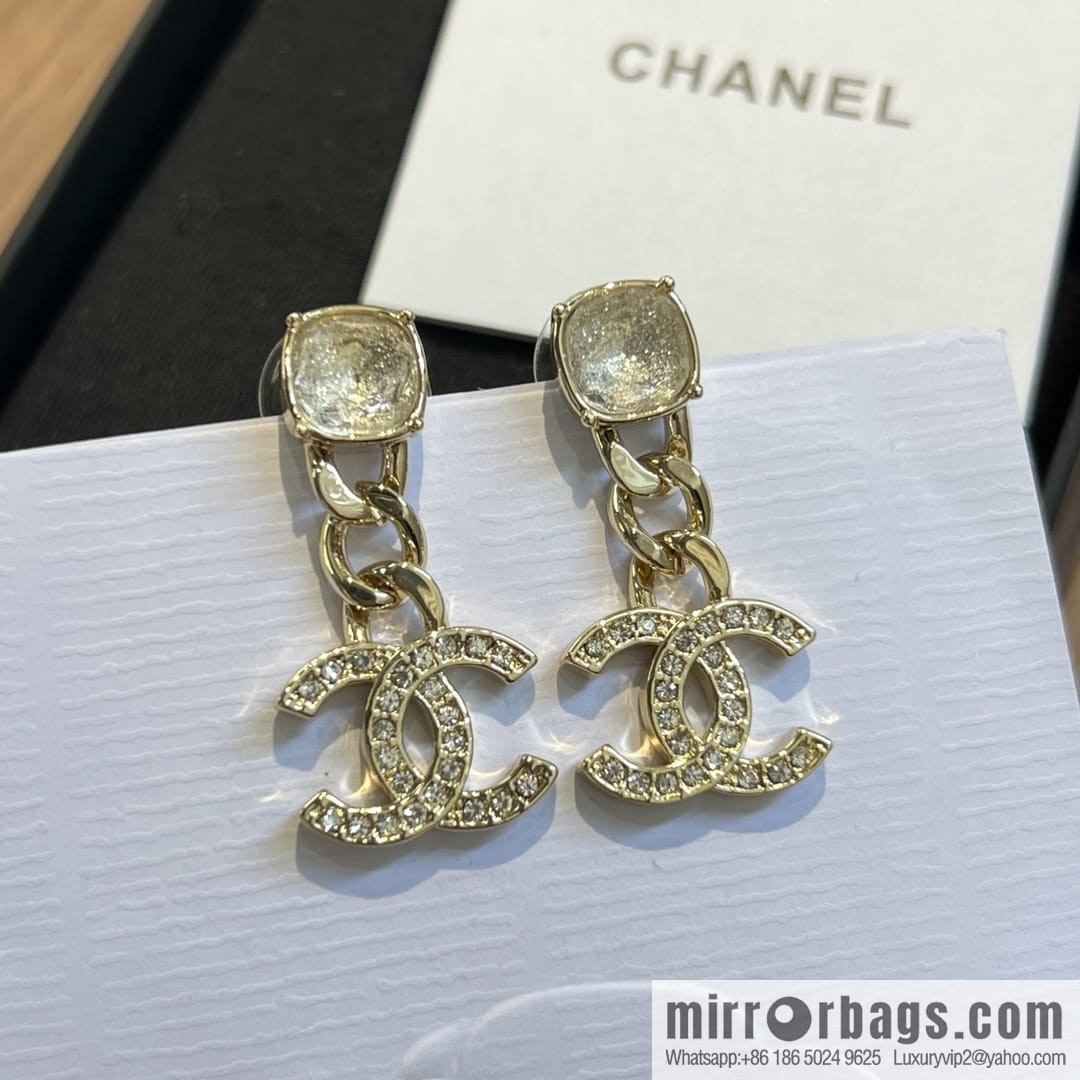 New ☑️ CHANEL Chanel c2 double c stud earrings