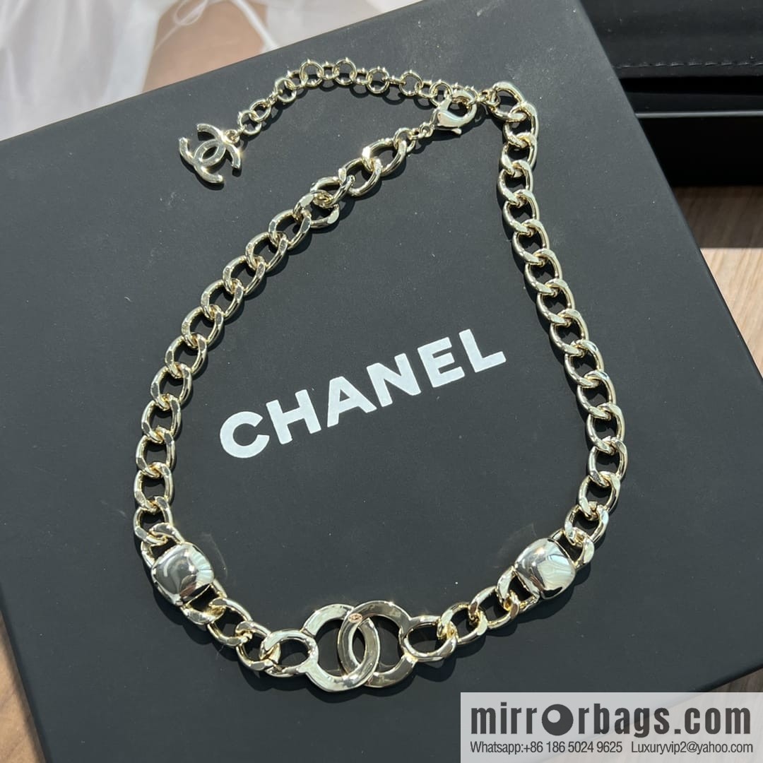 New ☑️ CHANEL Chanel double c gold necklace