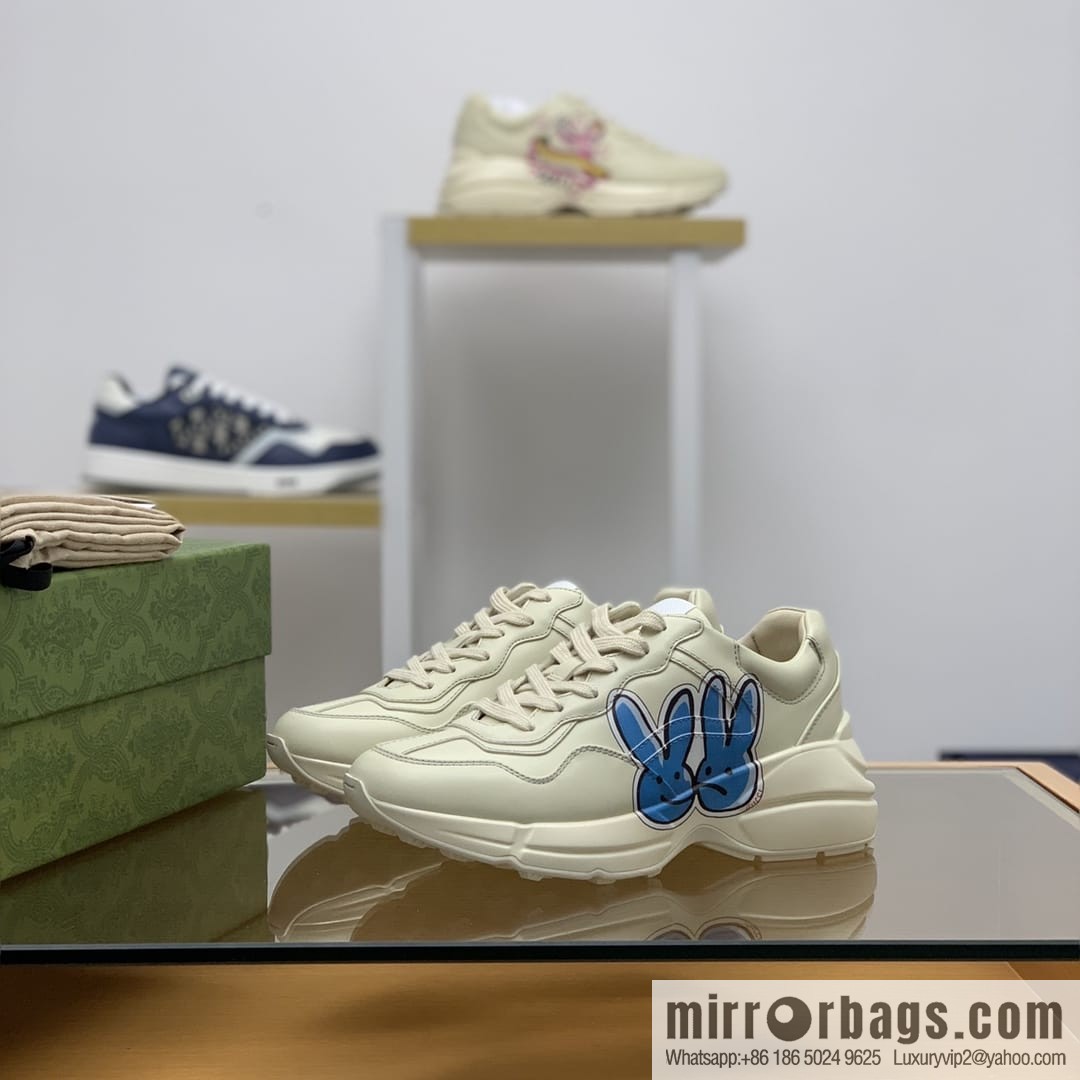Gucci Gucci [New G Home High Version] Unisex Vintage sneakers