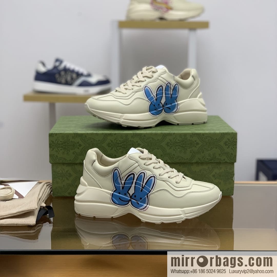 Gucci Gucci [New G Home High Version] Unisex Vintage sneakers