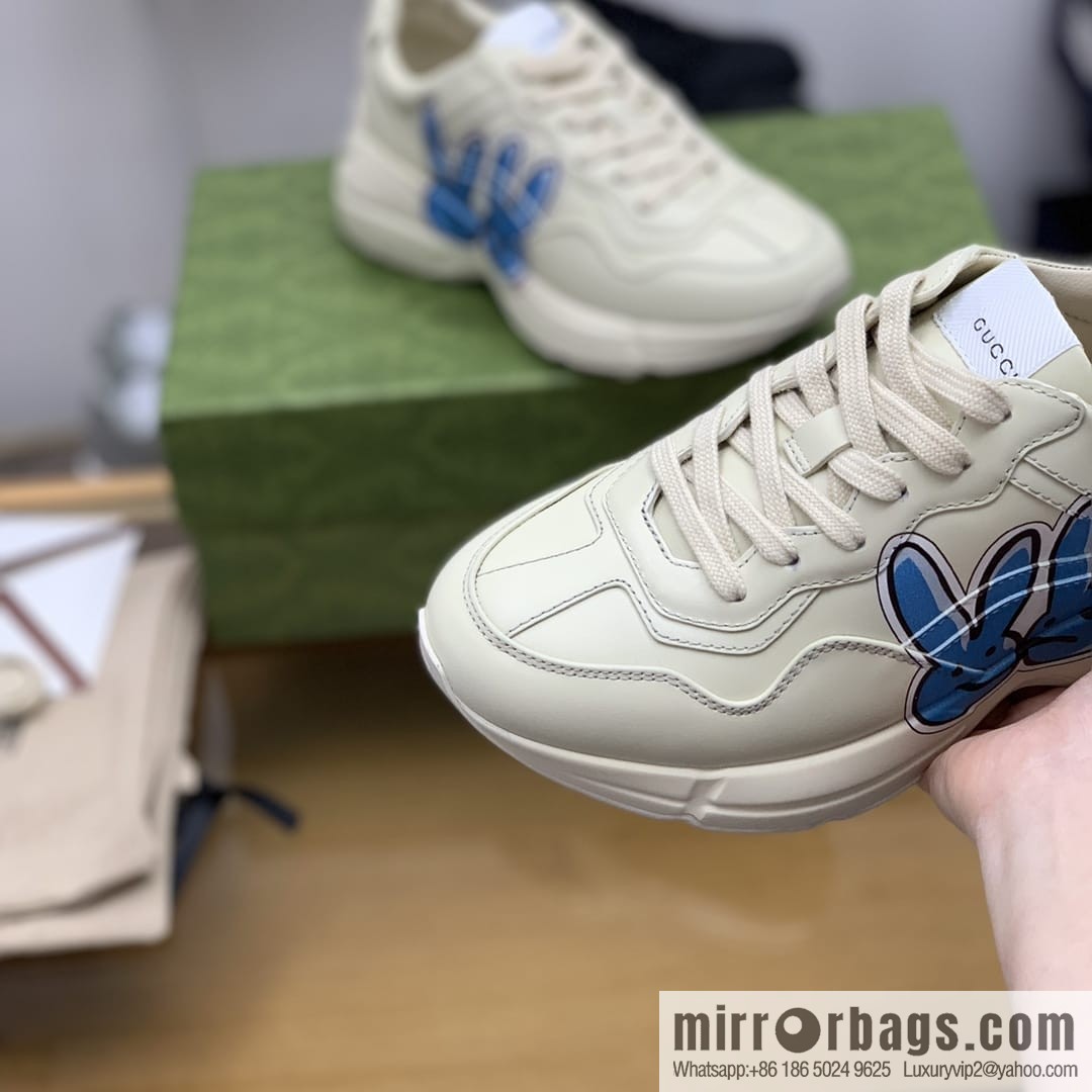 Gucci Gucci [New G Home High Version] Unisex Vintage sneakers