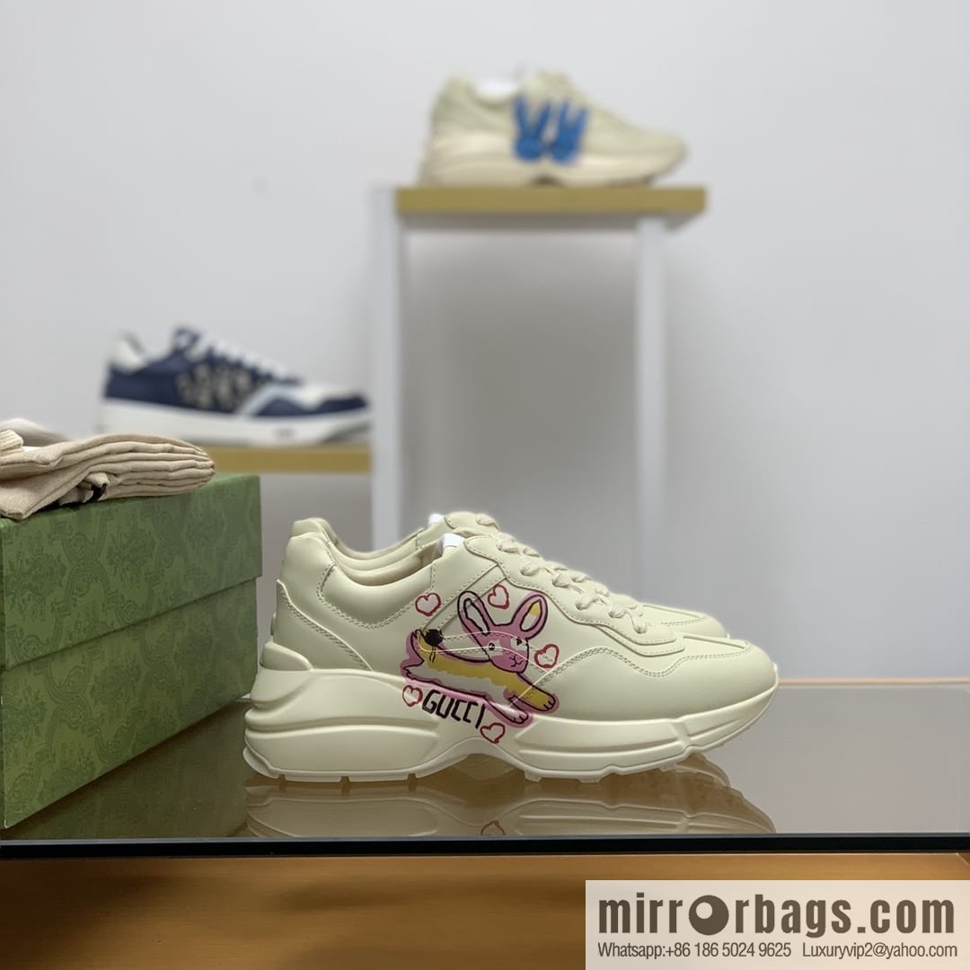 Gucci Gucci [New G Home High Version] Unisex Vintage sneakers