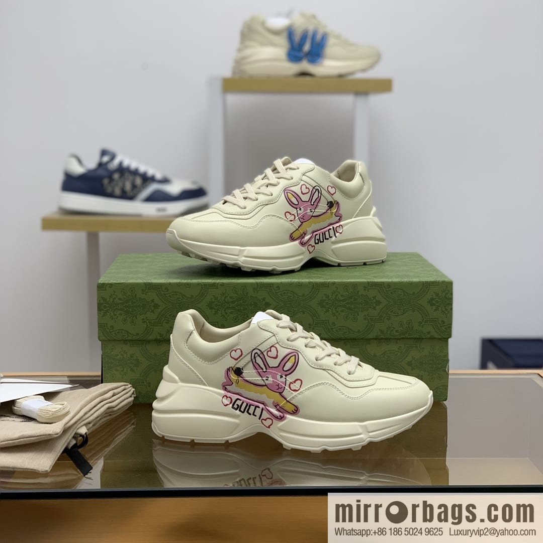 Gucci Gucci [New G Home High Version] Unisex Vintage sneakers