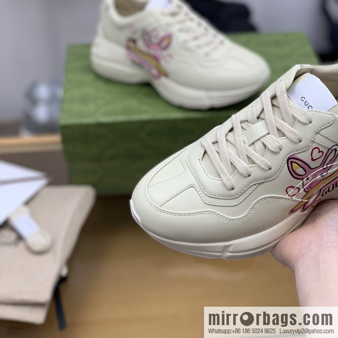 Gucci Gucci [New G Home High Version] Unisex Vintage sneakers