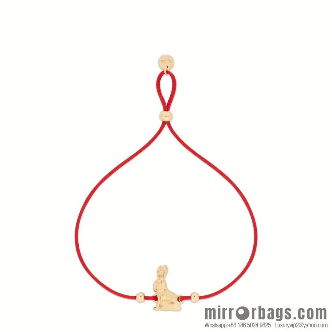 DIOR Dior rabbit 🐰 red rope bracelet hand rope