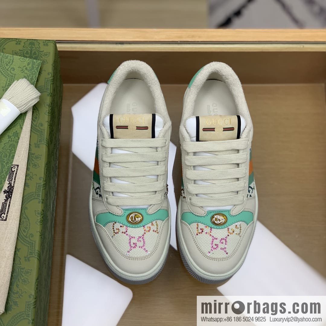 Gucci Gucci Vintage Gucci logo G home men's small dirty shoes