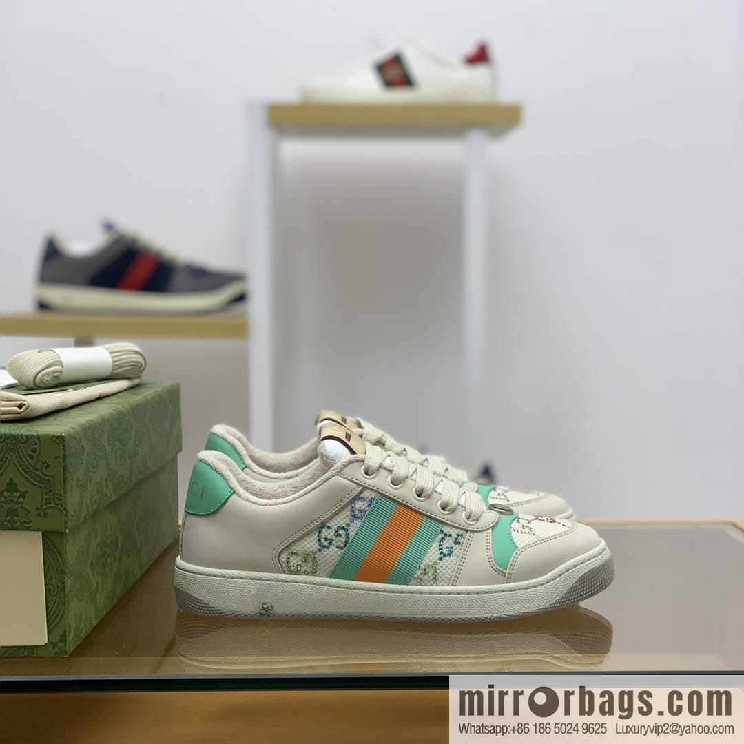 Gucci Gucci Vintage Gucci logo G home men's small dirty shoes