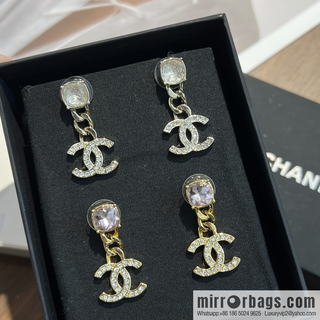 New ☑️ CHANEL Chanel c2 double c stud earrings