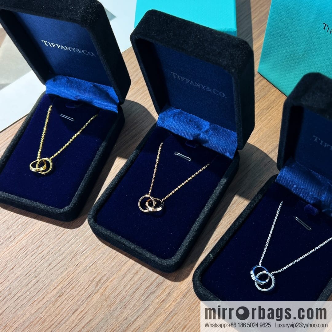 New ☑️ Tiffany & Co. X double ring necklace