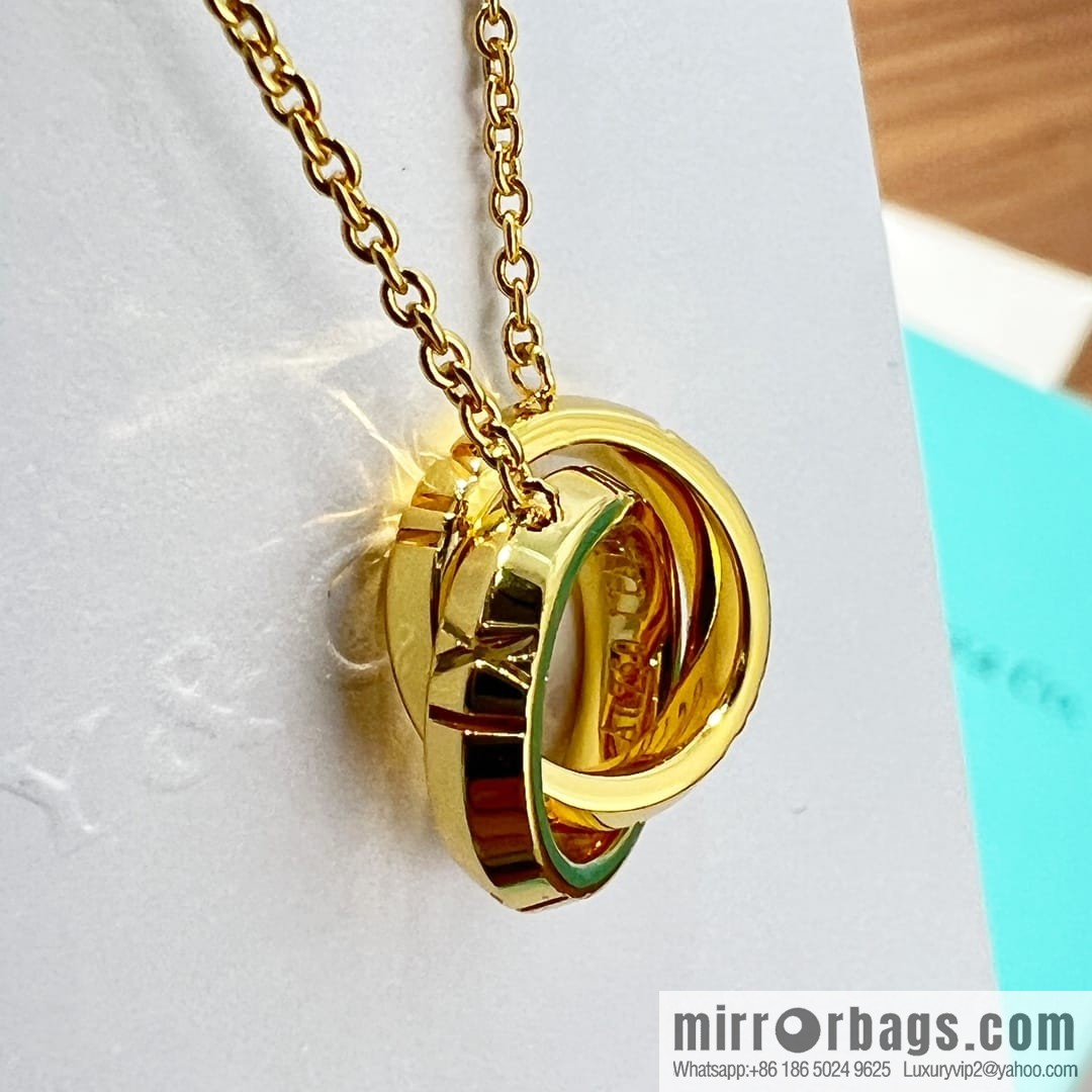 New ☑️ Tiffany & Co. X double ring necklace
