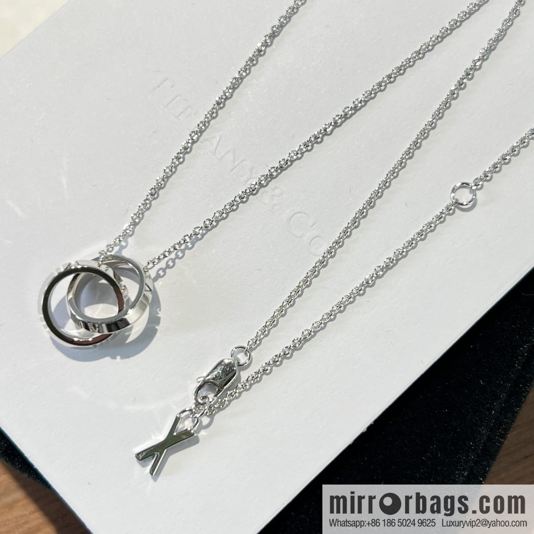 New ☑️ Tiffany & Co. X double ring necklace