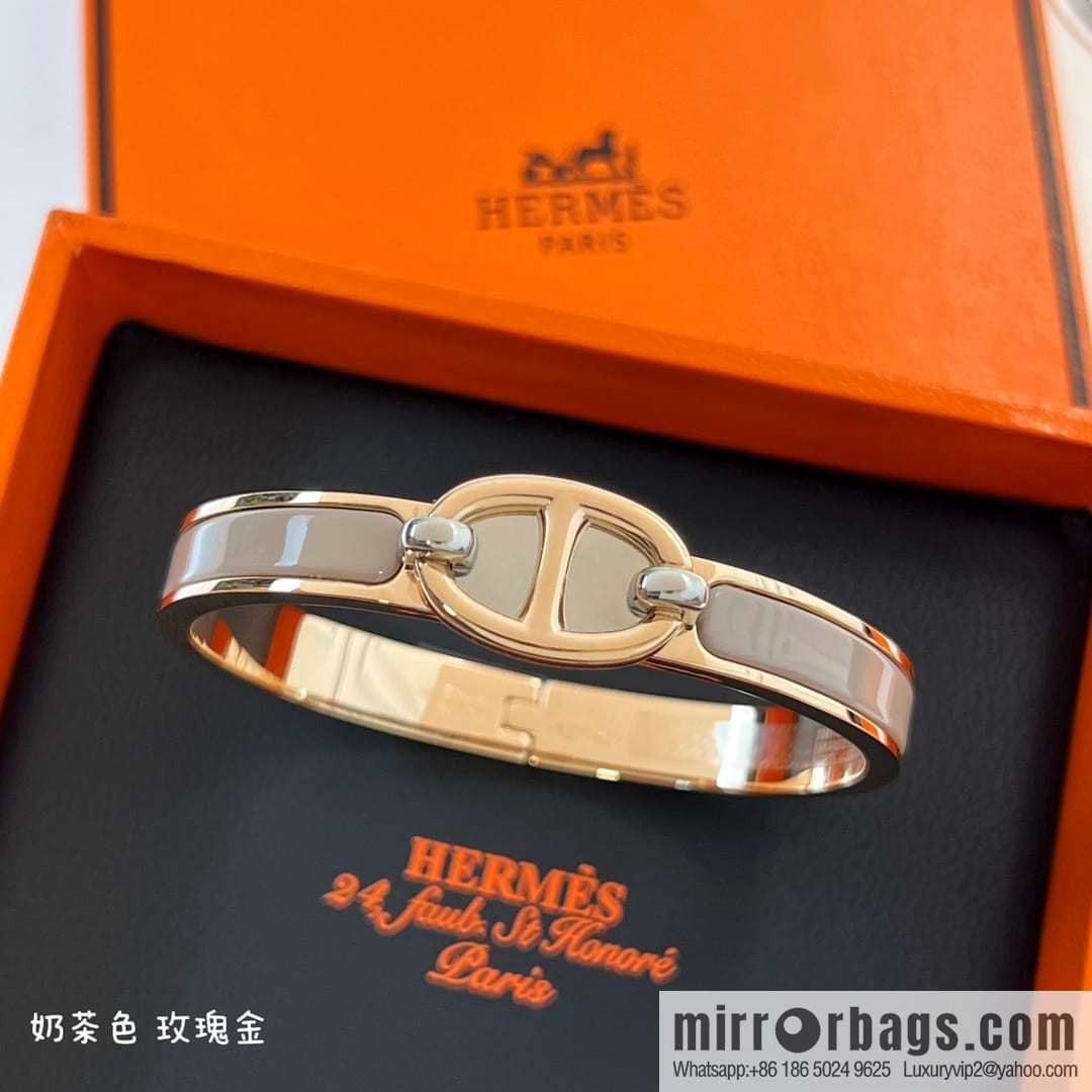 HERMES MINI CLIC CHAINE D'ANCRE BRACELET Pig Nose Bracelet Bracelet