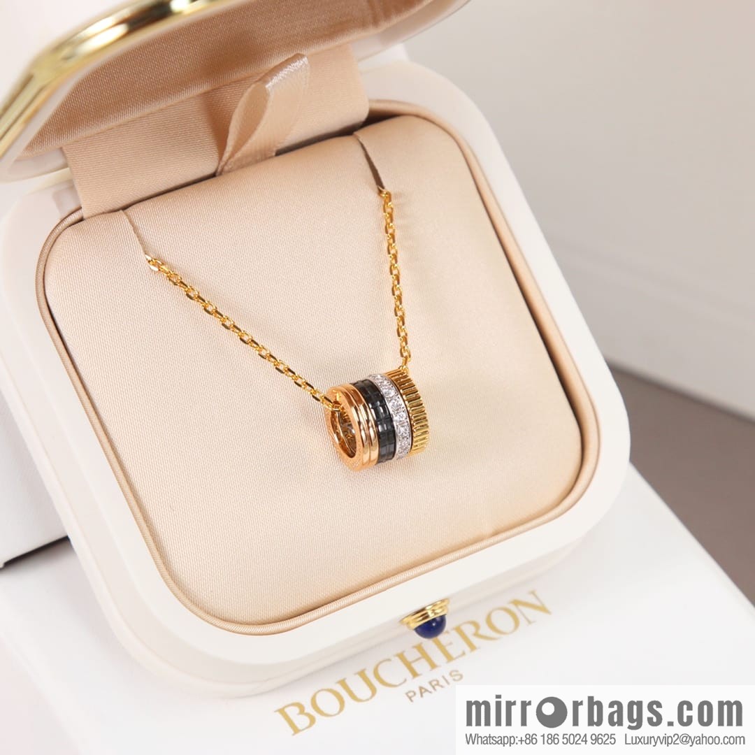 New BOUCHERON/Boucheron Quatre Classique series, the same as Zhou Dongyu, ceramic necklace