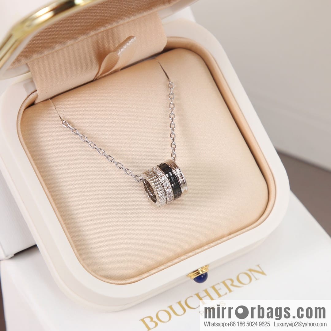 New BOUCHERON/Boucheron Quatre Classique series, the same as Zhou Dongyu, ceramic necklace