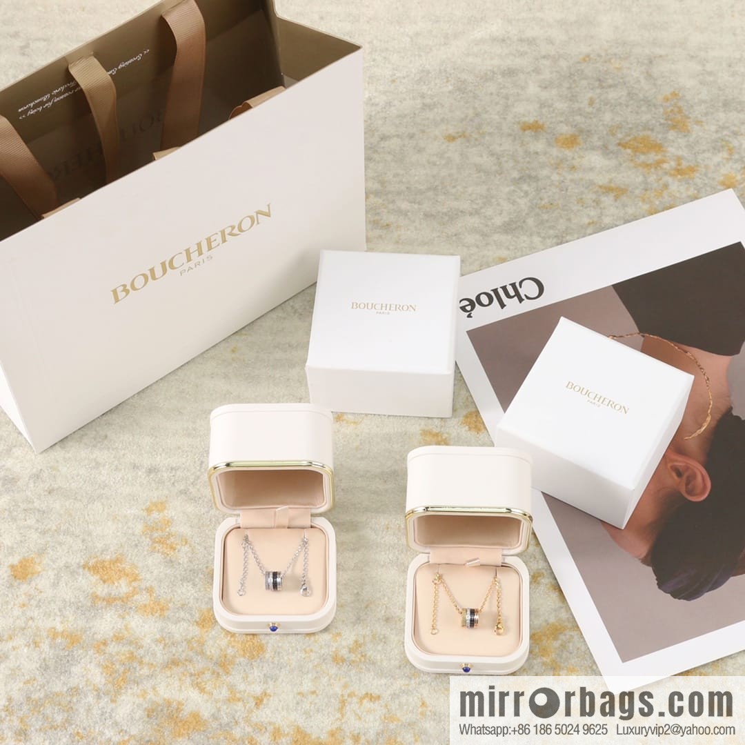 New BOUCHERON/Boucheron Quatre Classique series, the same as Zhou Dongyu, ceramic necklace