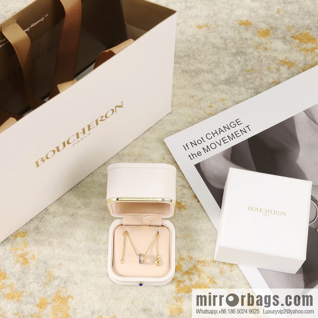 New BOUCHERON/Boucheron Quatre Radiant series necklace Luhan same, ceramic necklace