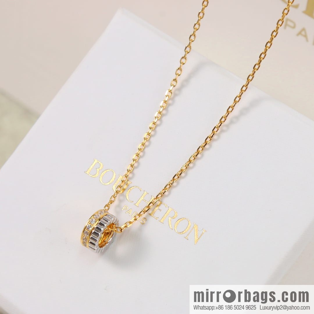 New BOUCHERON/Boucheron Quatre Radiant series necklace Luhan same, ceramic necklace