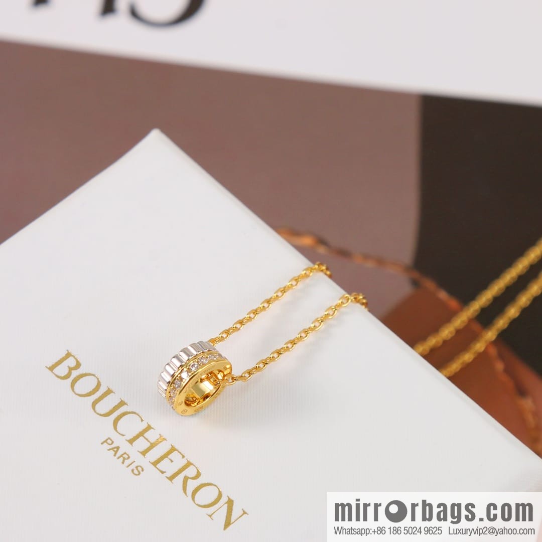 New BOUCHERON/Boucheron Quatre Radiant series necklace Luhan same, ceramic necklace