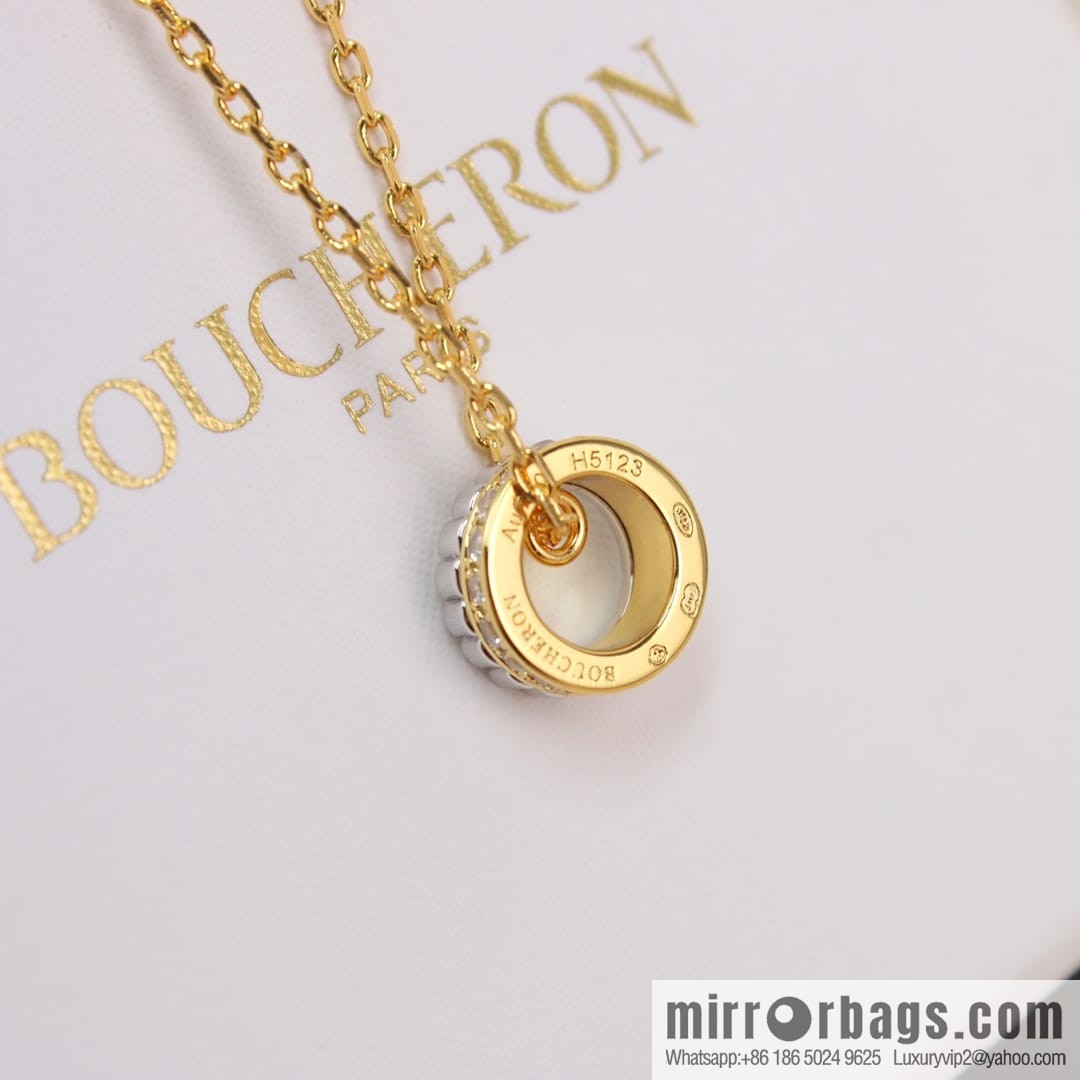 New BOUCHERON/Boucheron Quatre Radiant series necklace Luhan same, ceramic necklace
