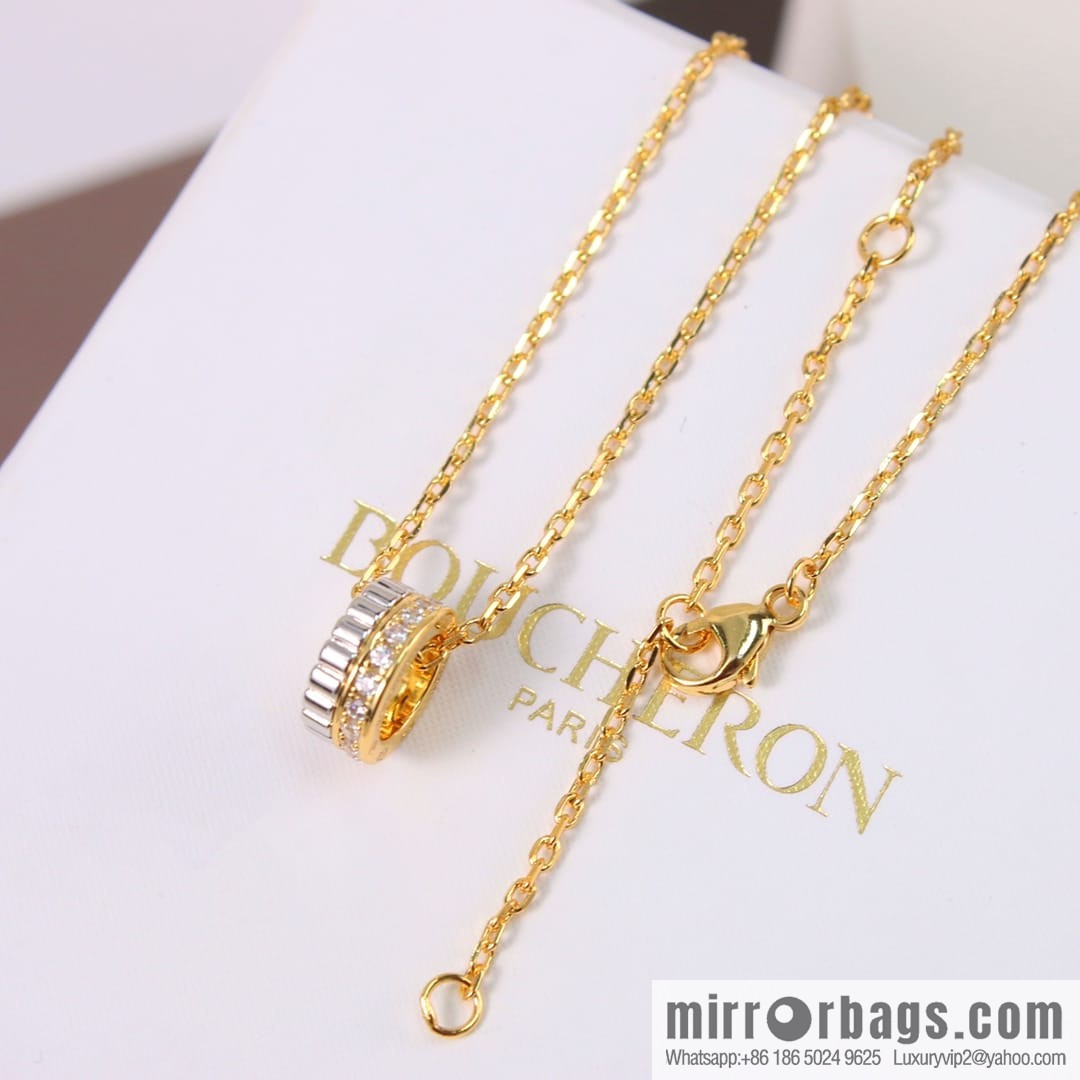 New BOUCHERON/Boucheron Quatre Radiant series necklace Luhan same, ceramic necklace