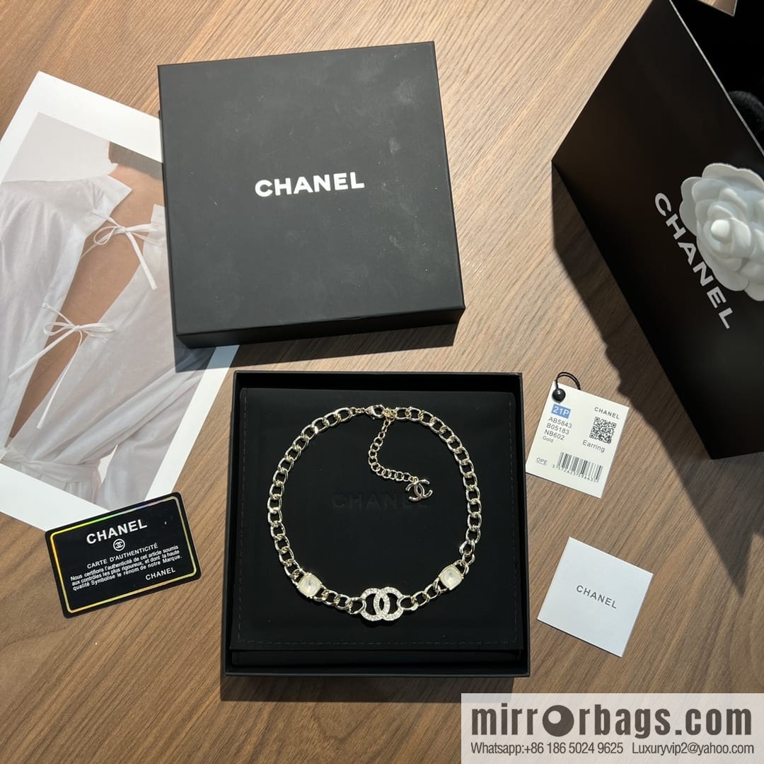 New ☑️ CHANEL Chanel double c gold necklace