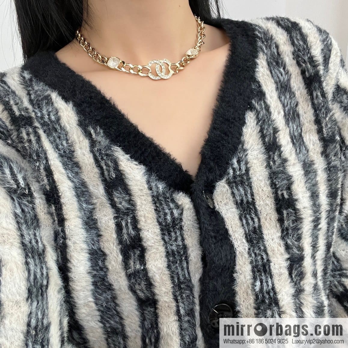 New ☑️ CHANEL Chanel double c gold necklace