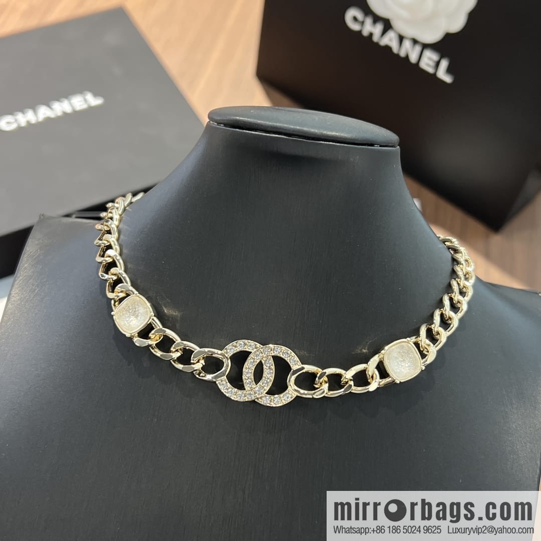 New ☑️ CHANEL Chanel double c gold necklace