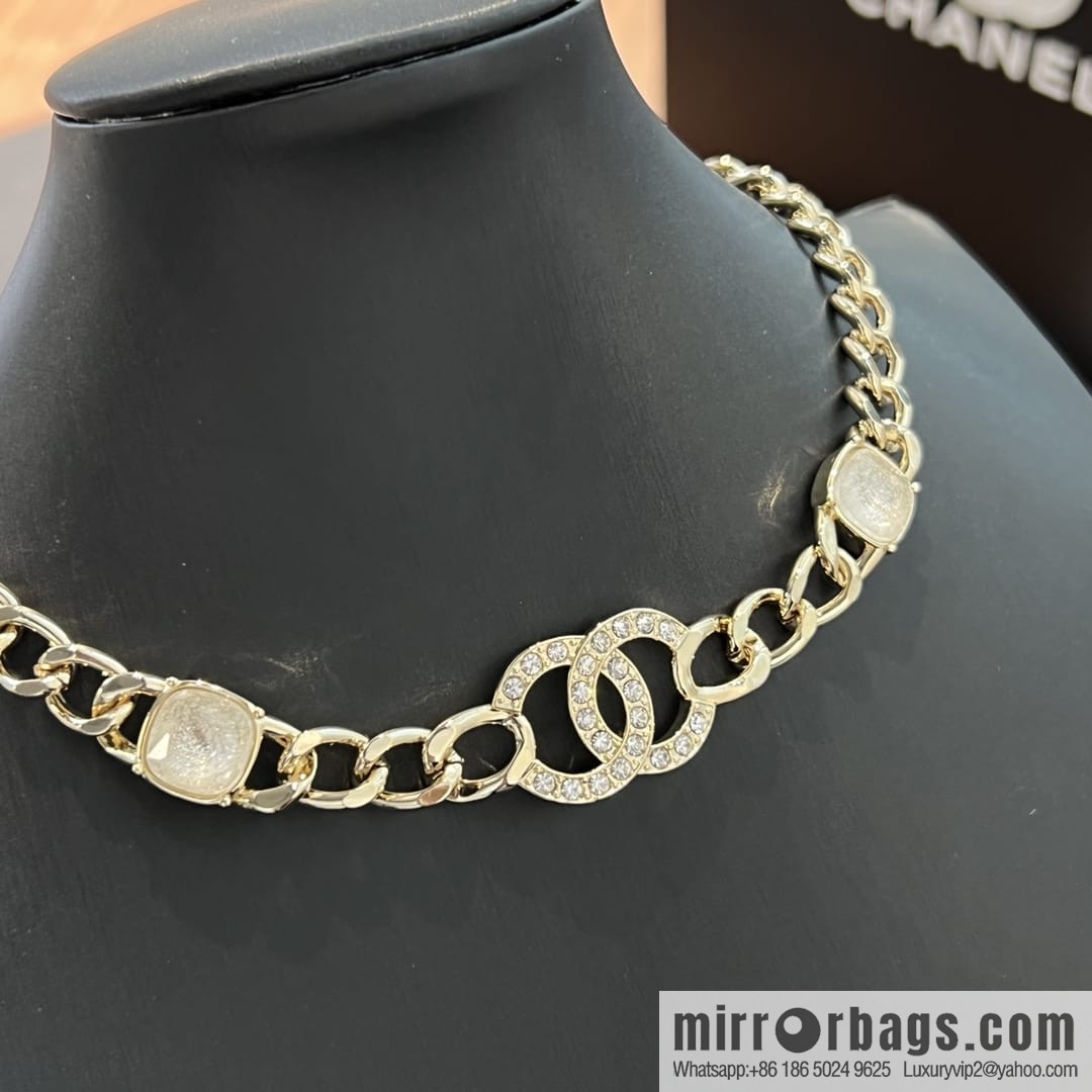 New ☑️ CHANEL Chanel double c gold necklace
