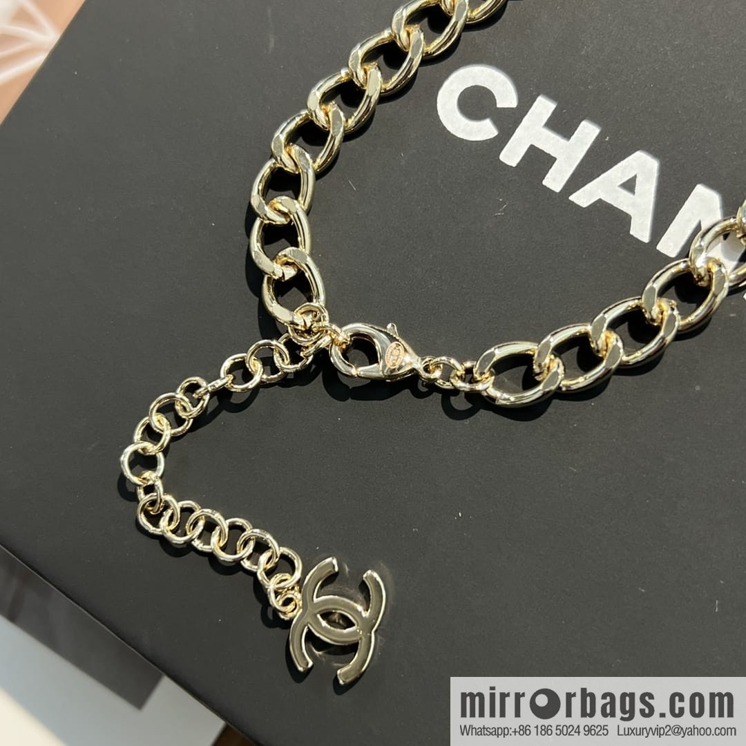 New ☑️ CHANEL Chanel double c gold necklace