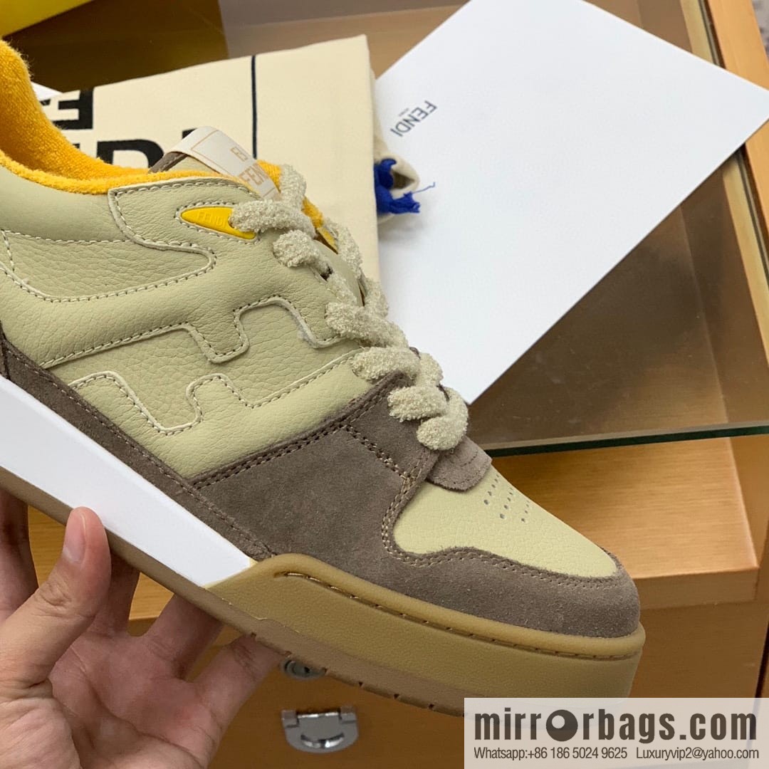 Fendi in brown leather with beige suede His & Hers Vintage sneakers
