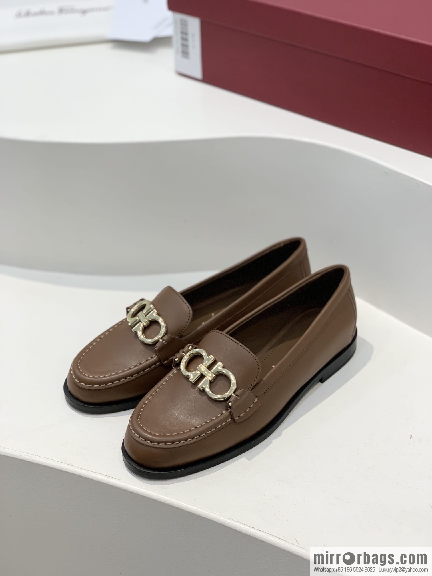 SF ✔️ salvatore Ferragamo ✔️ new products! Ferragamo Gancini double-sided buckle loafers shoes