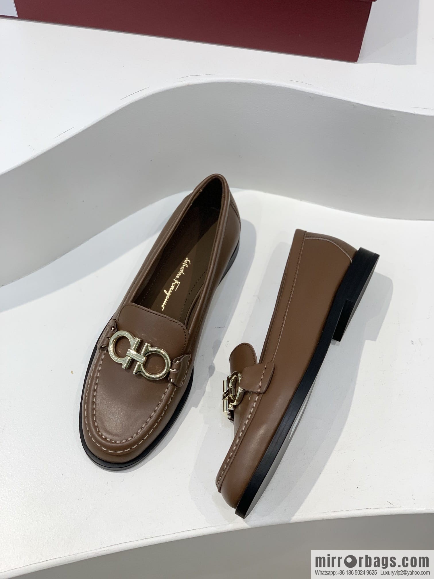 SF ✔️ salvatore Ferragamo ✔️ new products! Ferragamo Gancini double-sided buckle loafers shoes