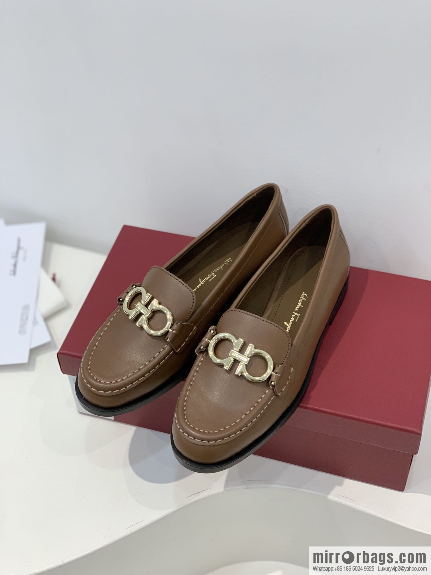 SF ✔️ salvatore Ferragamo ✔️ new products! Ferragamo Gancini double-sided buckle loafers shoes