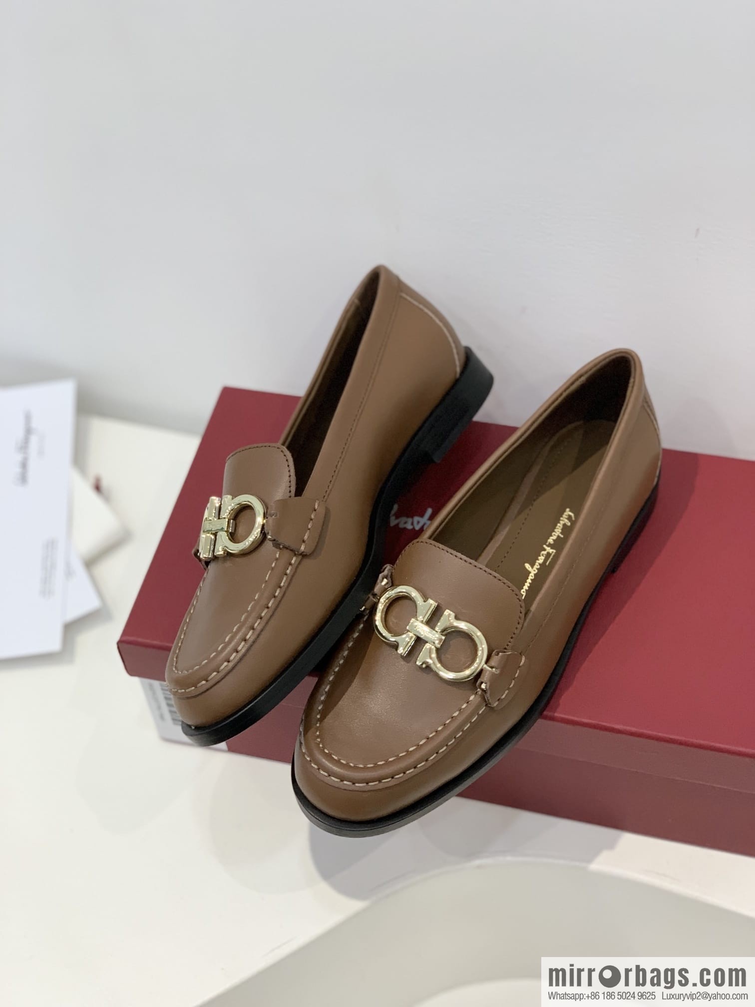 SF ✔️ salvatore Ferragamo ✔️ new products! Ferragamo Gancini double-sided buckle loafers shoes