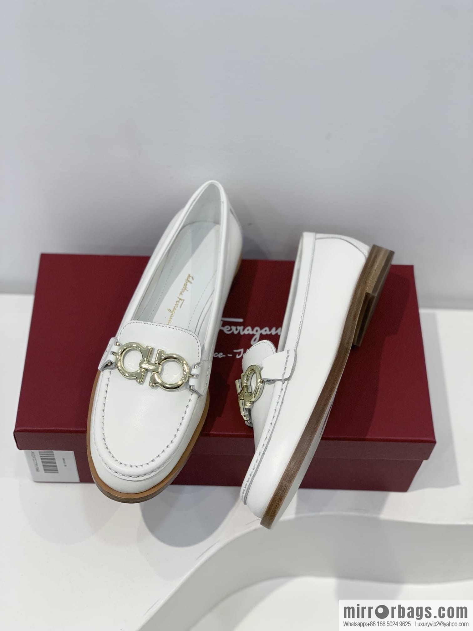 SF ✔️ salvatore Ferragamo ✔️ new products! Ferragamo Gancini double-sided buckle loafers shoes