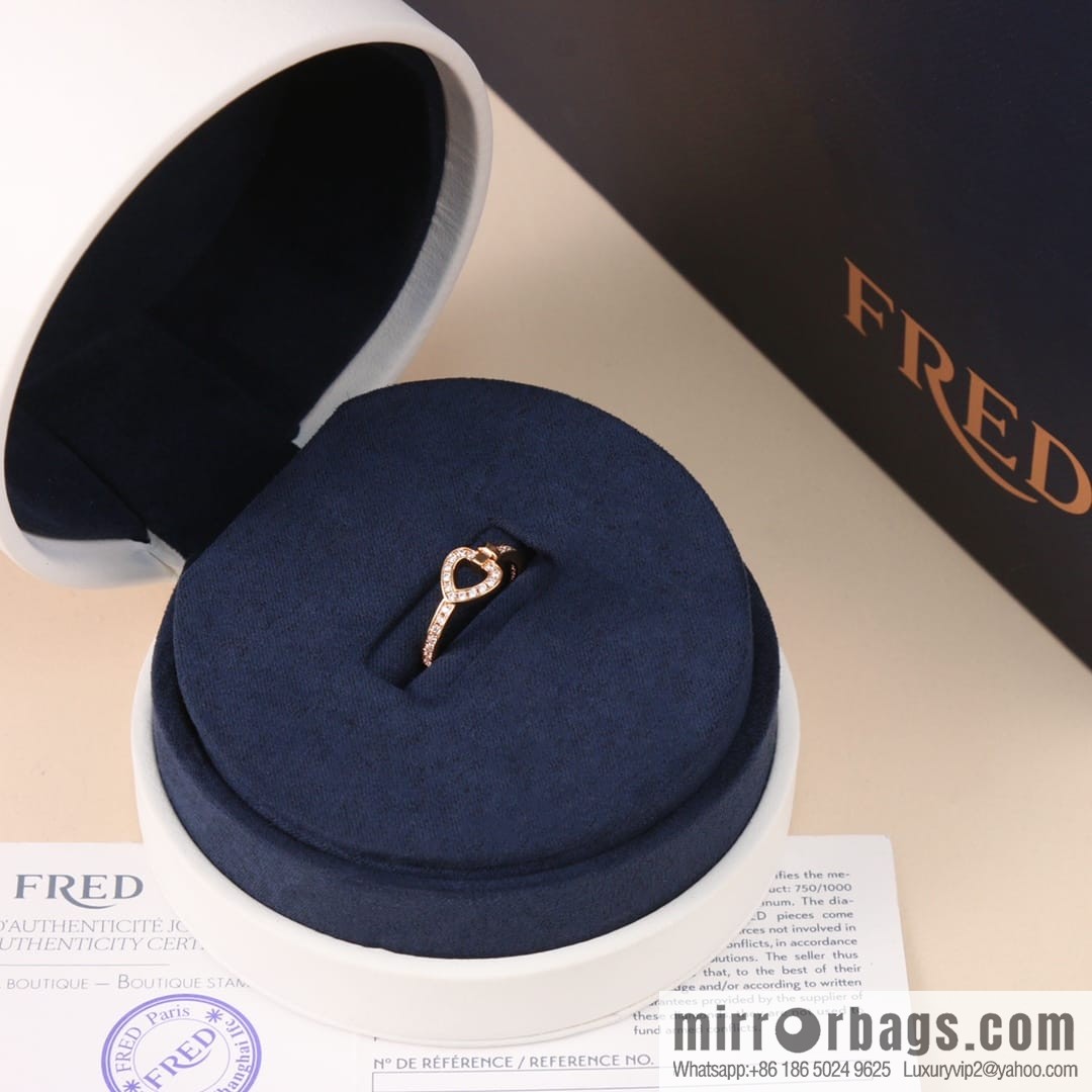 Fred limited edition rose gold heart ring