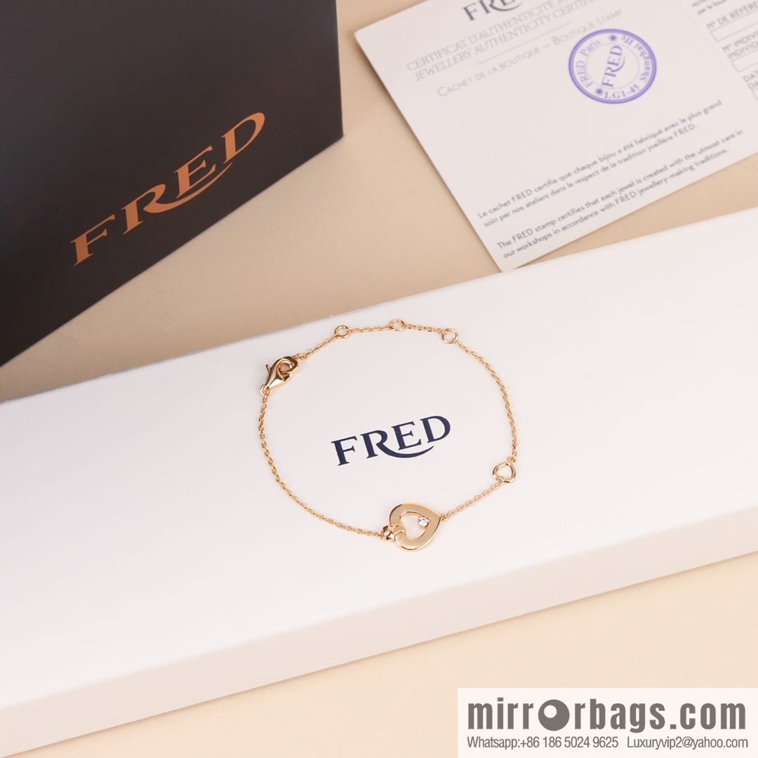 Fred limited edition rose gold heart ring