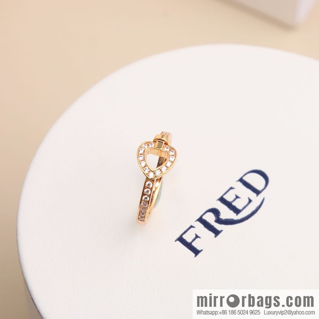 Fred limited edition rose gold heart ring