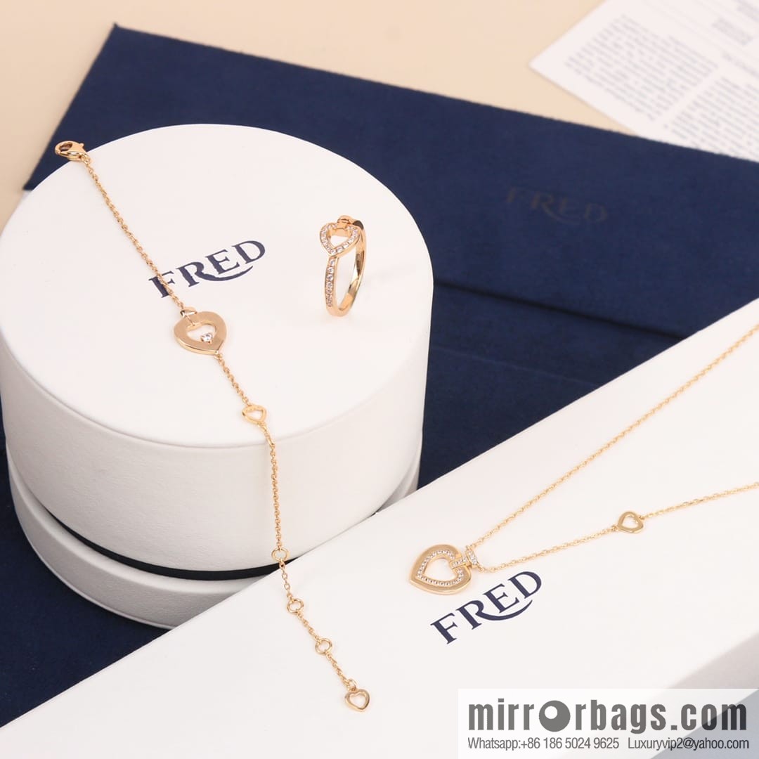 Fred limited edition rose gold heart ring