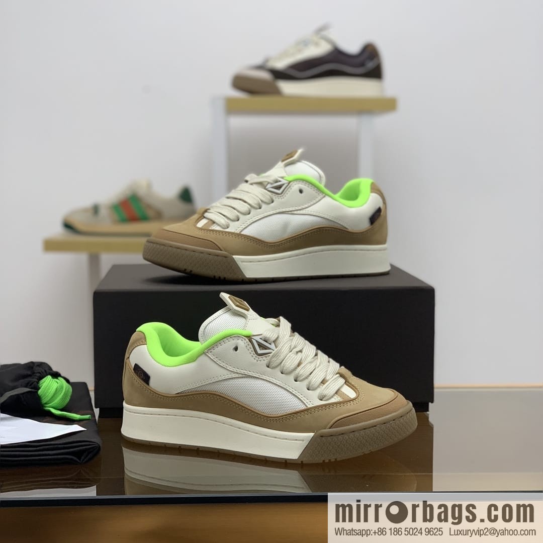 DIOR Dior uses granular calfskin with breathable mesh men's casual retro sneakers