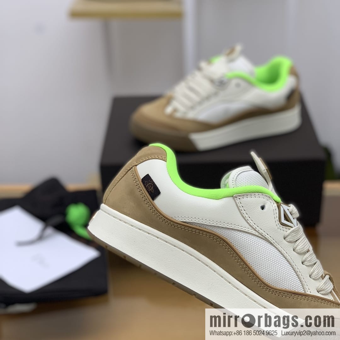 DIOR Dior uses granular calfskin with breathable mesh men's casual retro sneakers
